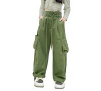 OBiQuzz Choses cool Adolescents et Automne Middle et Grand Enfants Pantalon décontracté à la mode pour enfants Vêtements d'automne Pantalon de jogging Bébé Rouge, vert, 10-11 ans