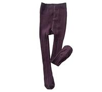 OBiQuzz Collants pour bébé - Motif tressé - Legging sans couture - Collants boueux pour enfants, lilas, 7-8 ans