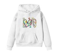 OBiQuzz Jeté de lit d'hiver pour fille - Avec inscription « Love Letter » - Avec cordon - Rembourré - Pour bébé - Mariage, Blanc., 18-24 mois