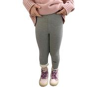 OBiQuzz Legging chaud en coton doublé épais pour bébé fille - Collants extensibles - Longueur cheville - Collants pour l'hiver - Vêtements pour bébé garçon, gris, 7-8 ans