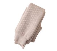 OBiQuzz Legging chaud en coton doublé épais pour bébé fille - Collants tricotés extensibles - Collants de base neuvième longueur pour chaussettes d'hiver, Rose, 4-6 ans