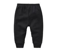 OBiQuzz Pantalon pour enfant - Couleur unie - Décontracté - Basique - Pour fille - Couleur unie - 0 à 1 - Robe vieille - Noir, Noir , 3-6 mois