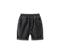 OBiQuzz Petit enfant cinq minutes Chinois Pantalon bébé Arc Short épissure Garçon, Noir , 18-24 mois