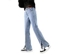 OBiQuzz Vêtements pour bébé à jambes larges - Printemps - Modèles pour jeans rétro moyens et grands avec jambes larges et pantalon droit - Pantalon tendance ample décontracté - Legging d'hiver pour