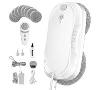 Obito X2 Robot Nettoyeur de Vitres avec Spray Ultrasonique Bidirectionnel | 3 modes, Navigation Intelligente, détection de contours, télécommande, Lave Vitre Automatique pour Fenêtres et Miroirs