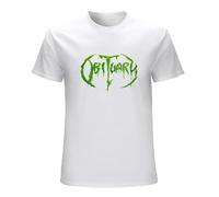 Obitu-ARY Band Logo Mens Tee Funny Short Sleeve T-Shirt T-Shirt White XL