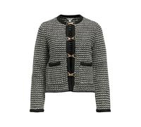 OBJECT Cardigan 'OBJHeli' noir / blanc cassé, Taille XS