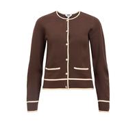 OBJECT Cardigan 'OBJThess' crème / marron, Taille S