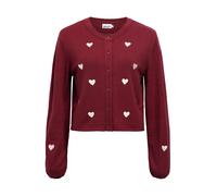 OBJECT Cardigan 'OBJTHESS' marron / violet / blanc, Taille L