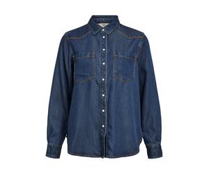 OBJECT Chemisier 'Frame' bleu denim, Taille XS