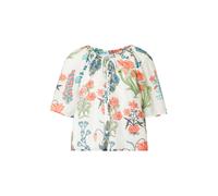 OBJECT Chemisier 'HELGA' crème / bleu / vert / saumon, Taille XS-S