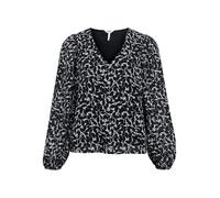 OBJECT Chemisier 'Mila' noir / blanc cassé, Taille S