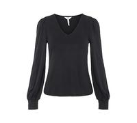 Object Chemisier OBJANNIE L/S col en V Top Noos pour Femme, Noir, XS