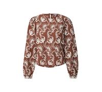 OBJECT Chemisier 'OBJMya' marron / blanc, Taille XS