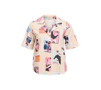 OBJECT Chemisier 'OBJTracy' mastic / bleu / orange / rose clair, Taille S