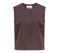 OBJECT Gilet de costume 'OBJLisa' chocolat, Taille 38