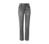 Object Objsava Ellen MW Straight Blk Jeans Noos Droit Noir, Medium Grey Denim, XL Femmes