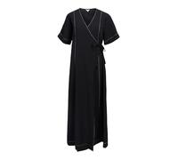Object Long Wrap Dress Objjacira S/S Re Robe Longue enveloppante Noos, Noir, 42 Femmes