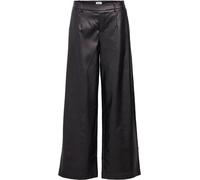 OBJECT OBJECT Black Wide Leg Coated Trousers