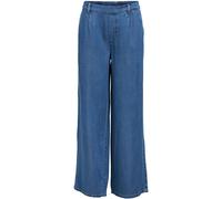 OBJECT OBJECT Denim Blue Lisa Wide Leg Stretch Waist Trousers