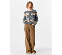 OBJECT OBJECT Grey Stripe Long Sleeve Cardigan