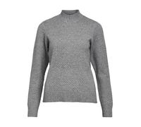Object Objfenya Re L/S Knit Pullover Noos Pull en Tricot, Mélange de Gris Moyen, XS Femme