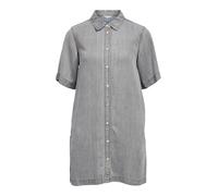 Object Frame Regular Denim Short Sleeve Short Dress Gris L Femme