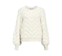 Object Objhollow L/S Re Knit Pullover Noos Pull, Sable Blanc, XL Femme