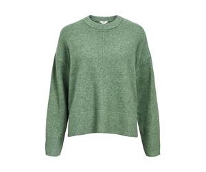 Object Objjuno L/S Lo O-Neck Knit Noos, Laurel Wreath, M Femme