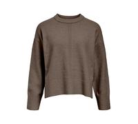 Object Objjuno L/S Lo O-Neck Knit Noos, Morel, M Femme