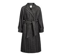 Object Objkeily L/S Coat Noos Manteau, Mélange de Gris Moyen/Motif : Chevrons Noirs, 38 Femmes