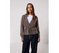 OBJECT Objnete L/S Re Tie Cardigan Noos pour L Marron