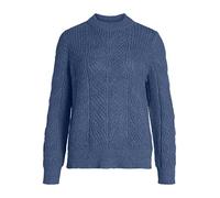 Object Objnova Stella L/S Knit Pull Noos Sweater, Bijou Bleu, L Femme