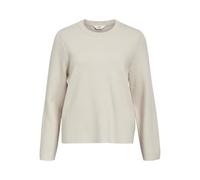 Object Objreynard Square Sleeve O-Neck Noos Pull en Tricot, Gris argenté, S Femme