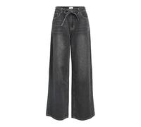 Object Objrosie MW Wide Jeans Noos, Denim Gris Moyen, S Femme