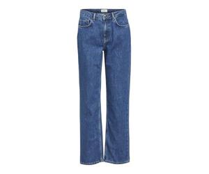 Object Objsava Ellen MW Straight Jeans Noos, Denim Bleu médium, M Femmes