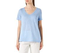 OBJECT OBJTESSI Slub S/S V-Neck Noos Débardeur, Serenity, XL Femme