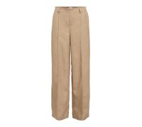 OBJECT Pantalon à plis 'OBJBEA LISA' beige chiné, Taille 42