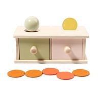 Object Permanence Toys, Colorful Shape Puzzle Drawer Toy, Heavy Duty Early Learning Game, Preschool Educational Activity for Cognitive Development and Fine Motor Skill Training