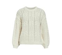 Object Objdiddi Lo L/S Knit Pullover Noos Pull-Over, Sable Blanc, XS Femme