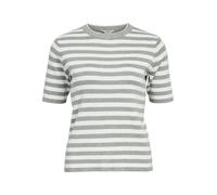 OBJECT Pull-over 'Ester' gris chiné / blanc cassé, Taille S