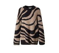 OBJECT Pull-over 'OBJDiana' marron chiné / noir, Taille L-XL