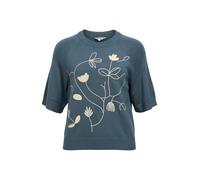 OBJECT Pull-over 'OBJLANEY RUBIN' beige / marine, Taille L