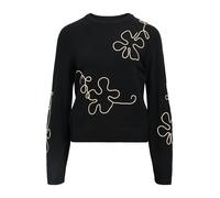 OBJECT Pull-over 'OBJLaney Rubin' crème / noir, Taille M