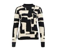 OBJECT Pull-over 'OBJRay' écru / noir, Taille L