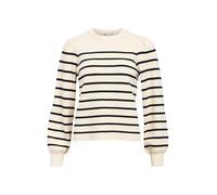 OBJECT Pull-over 'OBJReynard' crème / noir, Taille M