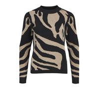 OBJECT Pull-over 'RAY' beige / noir, Taille S