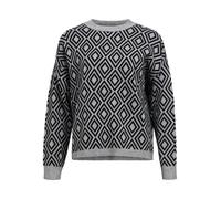 OBJECT Pull-over 'Ray' gris chiné / noir, Taille L