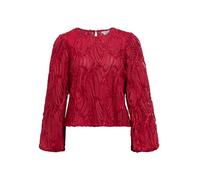Object Re O-Neck Top Objlucie Noos Haut à col Rond L/S, Rouge Karanda, 42 Femmes