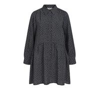 OBJECT Robe-chemise noir / blanc, Taille 34